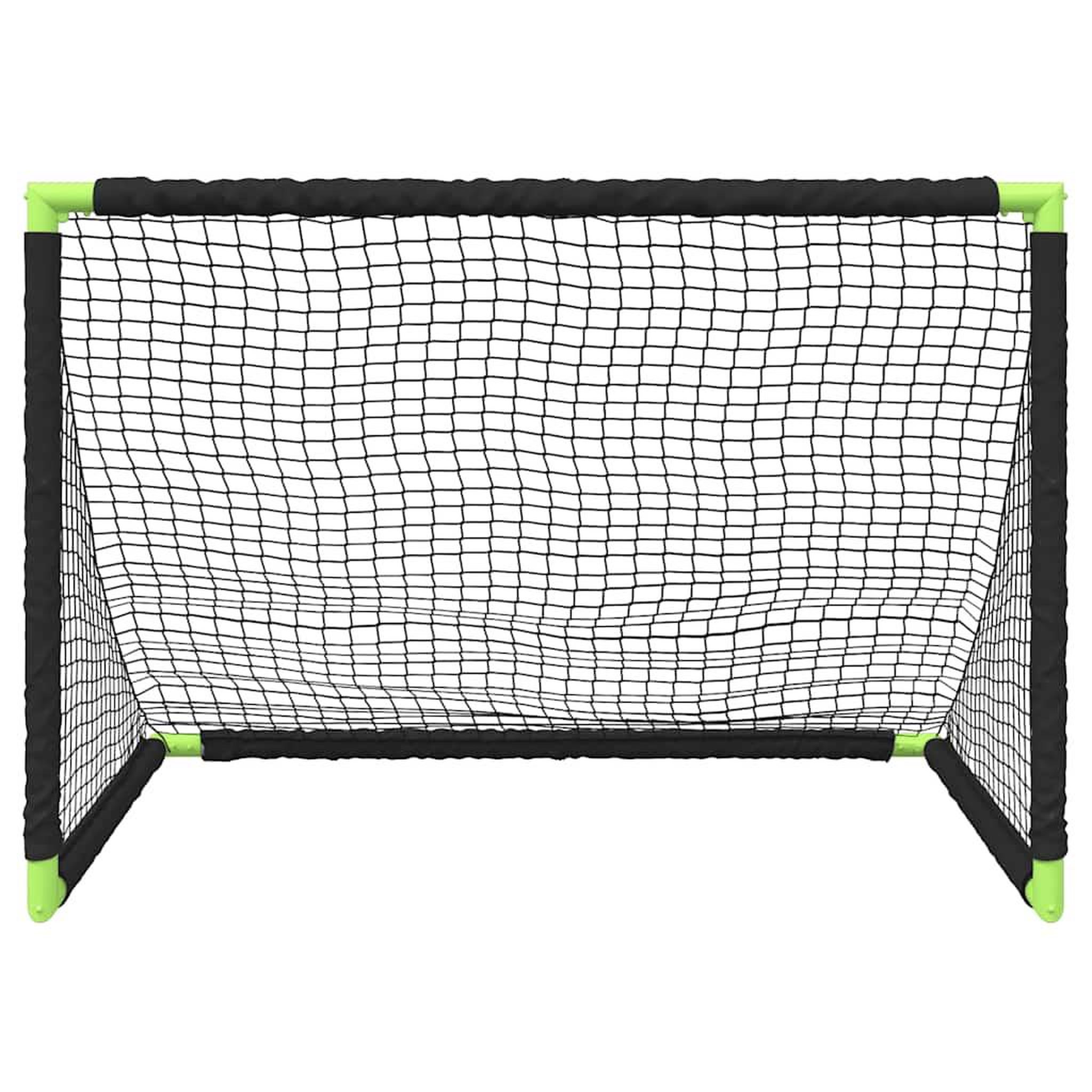 Voir la diapositive 5 : VIDAXL But de football pour enfants pliable noir 90x64x64 cm