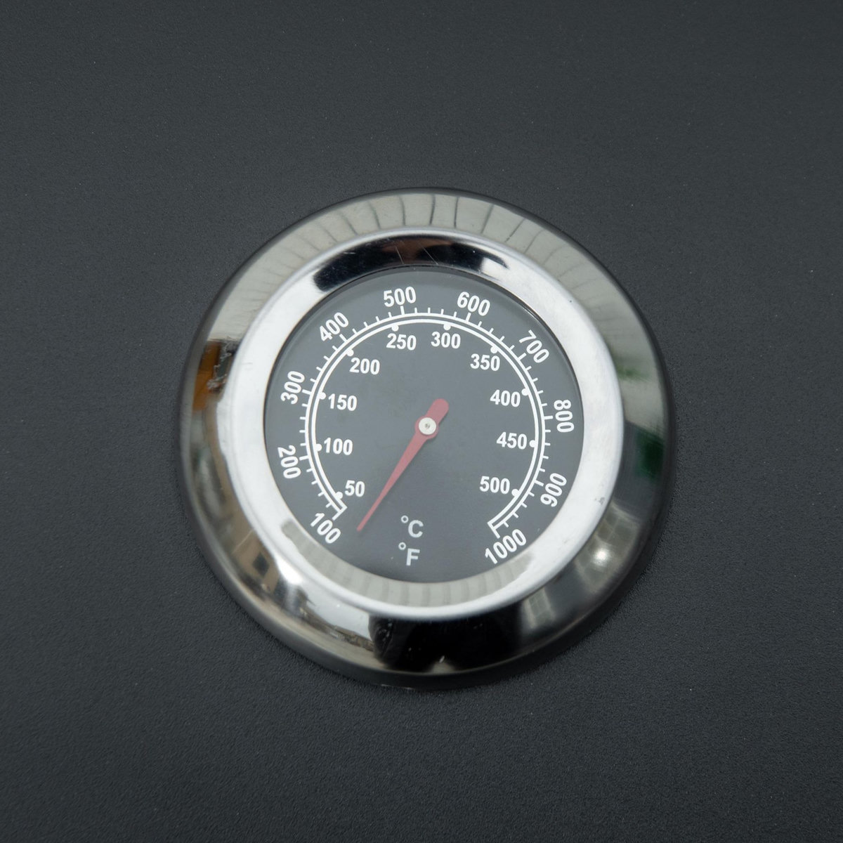 OUTSUNNY Barbecue gaz de table transportable pieds pliables - 2 brûleurs 5 kW - barbecue gaz de camping - grille de cuisson, réceptacle graisse, thermomètre - acier noir