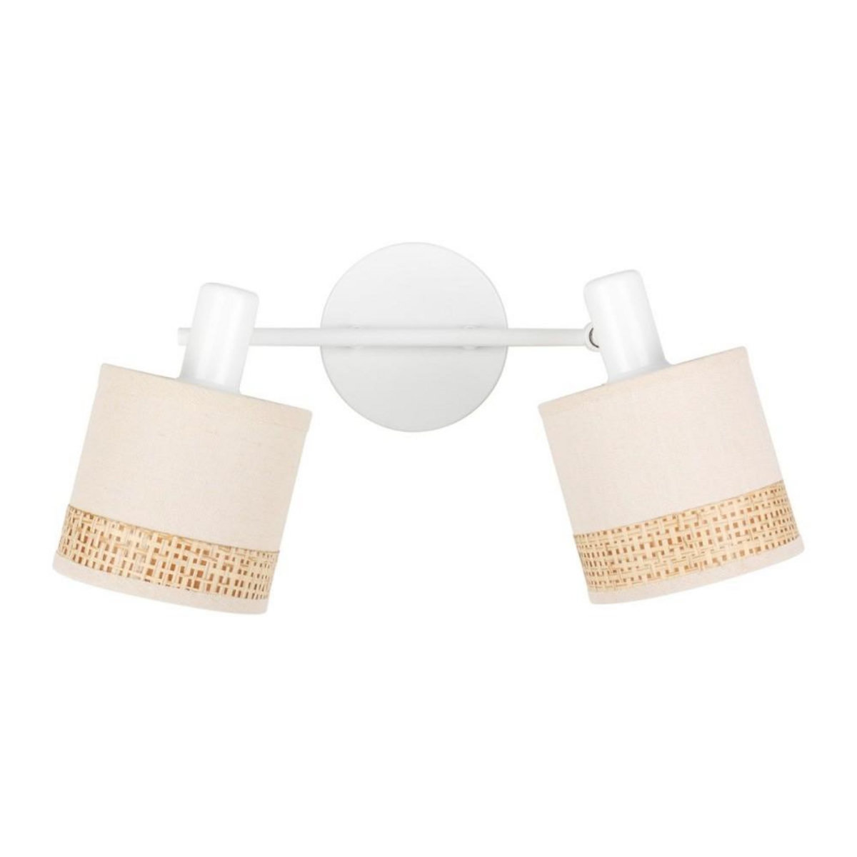 OSTARIA Rampe 2 abat-jours lin beige