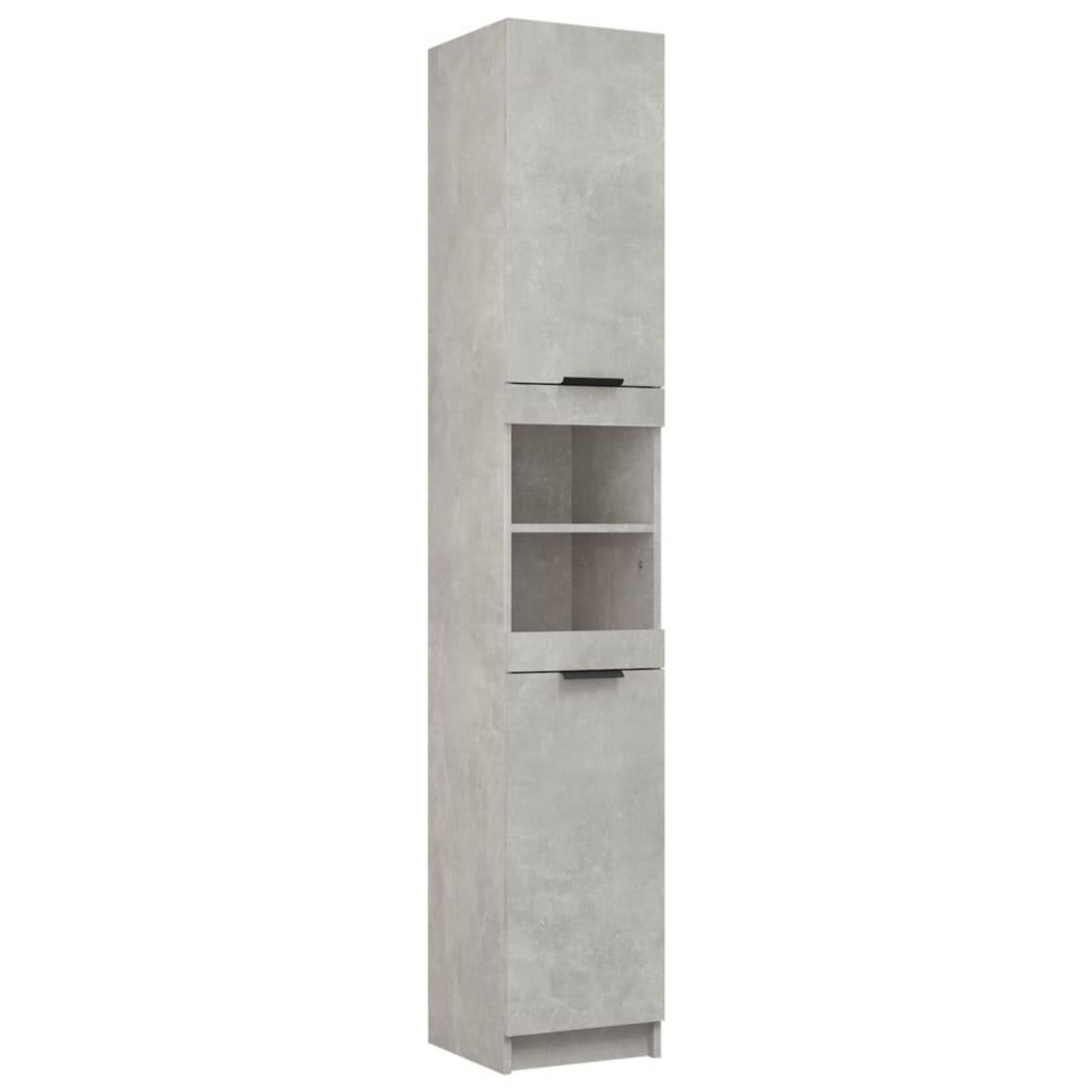 VIDAXL Armoire de salle de bain gris beton 32x34x188,5 cm