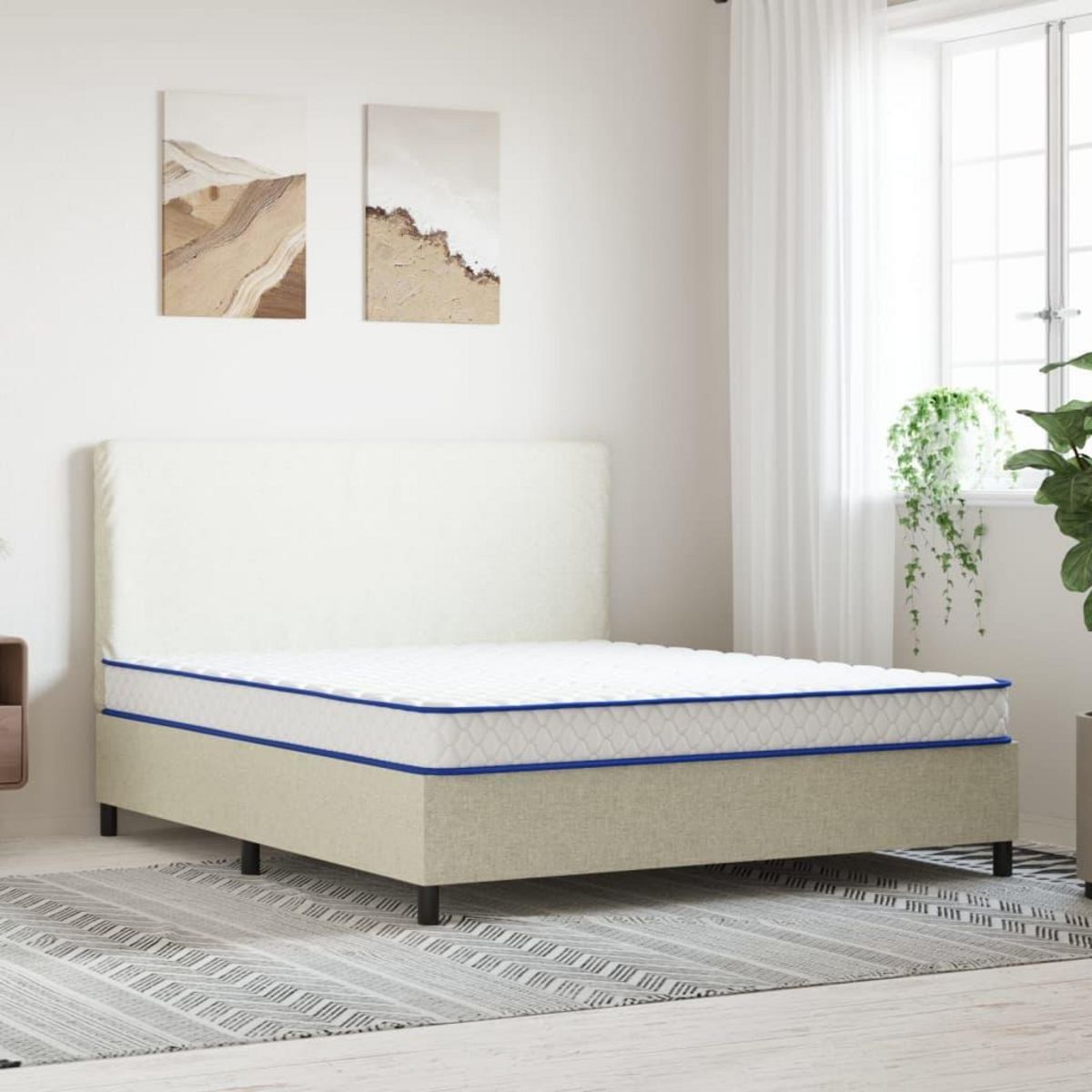 VIDAXL Matelas en mousse a memoire de forme 200 x 160 x 17 cm doux