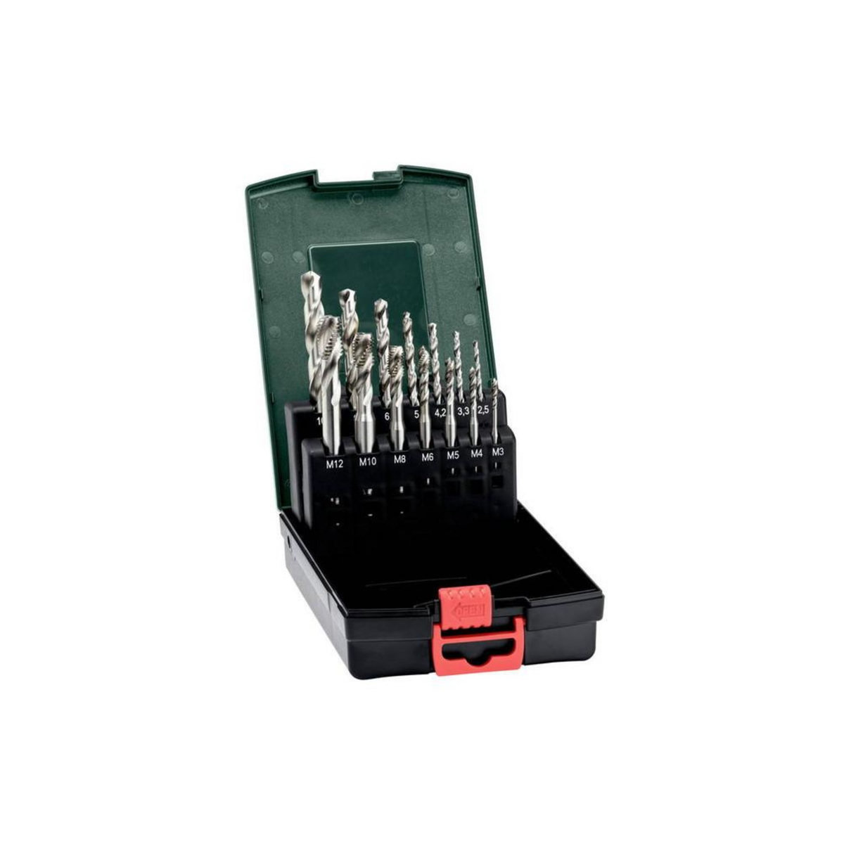 METABO SAS Set de forets et tarauds pour machines, 14 pièces