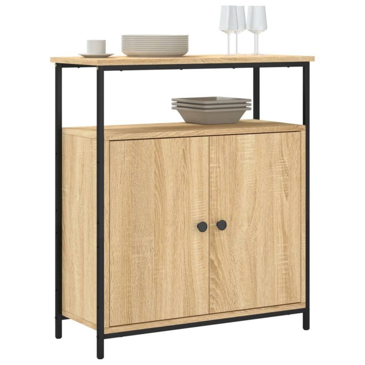 VIDAXL Buffet chene sonoma 70x30x80 cm bois d'ingenierie