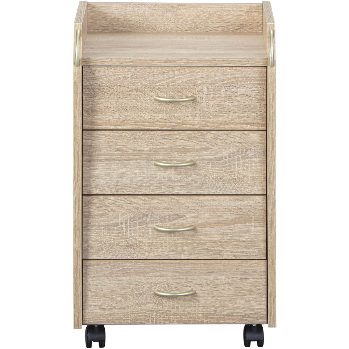 Caisson rangement pour bureau 4 tiroirs L40cm JOVI