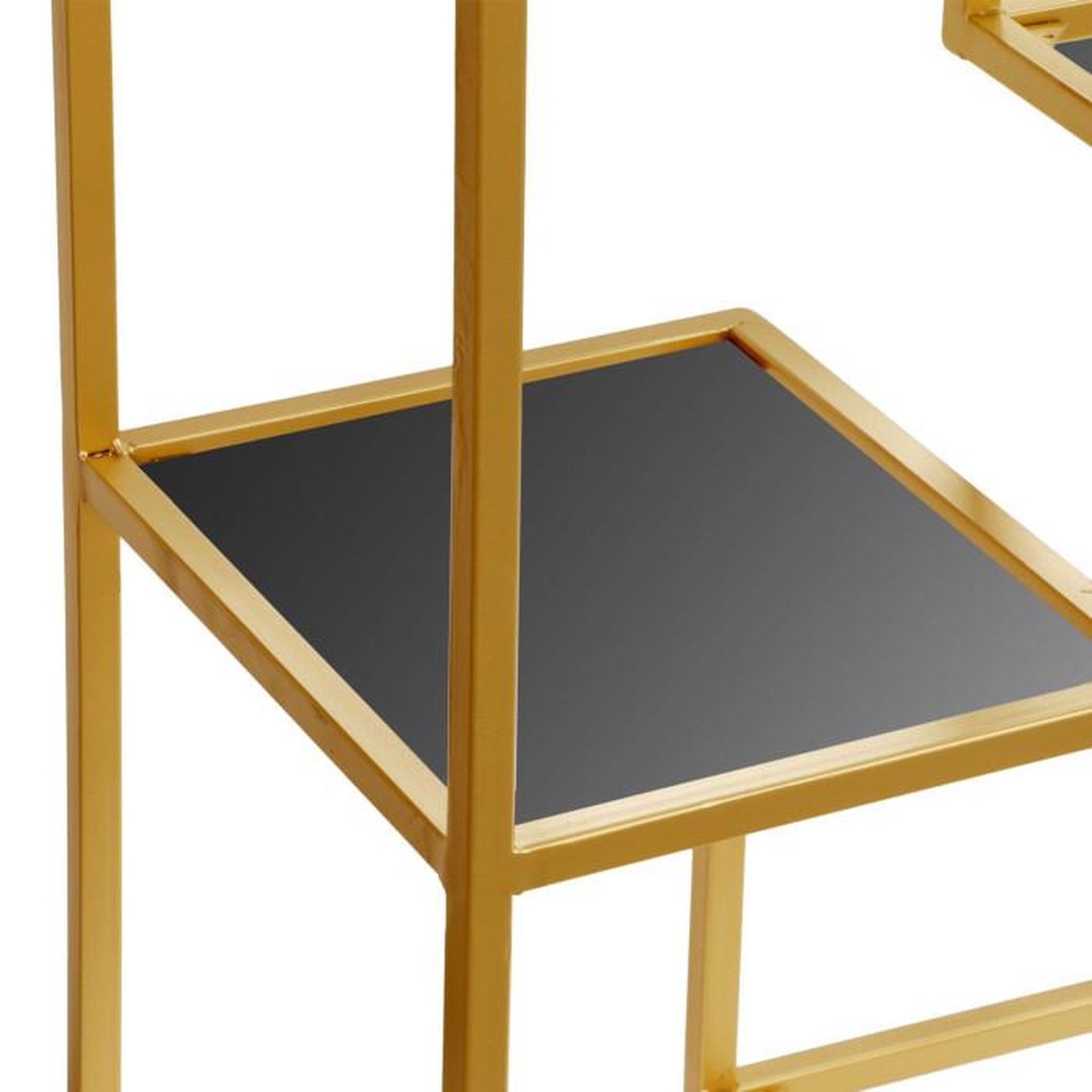 Voir la diapositive 5 : Paris Prix Étagère Design en Verre  Barad  175cm Or