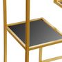 Voir la diapositive 5 : Paris Prix Étagère Design en Verre  Barad  175cm Or