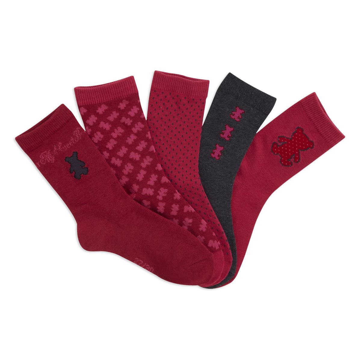 IN EXTENSO Lot de 5 paires de chaussettes fille