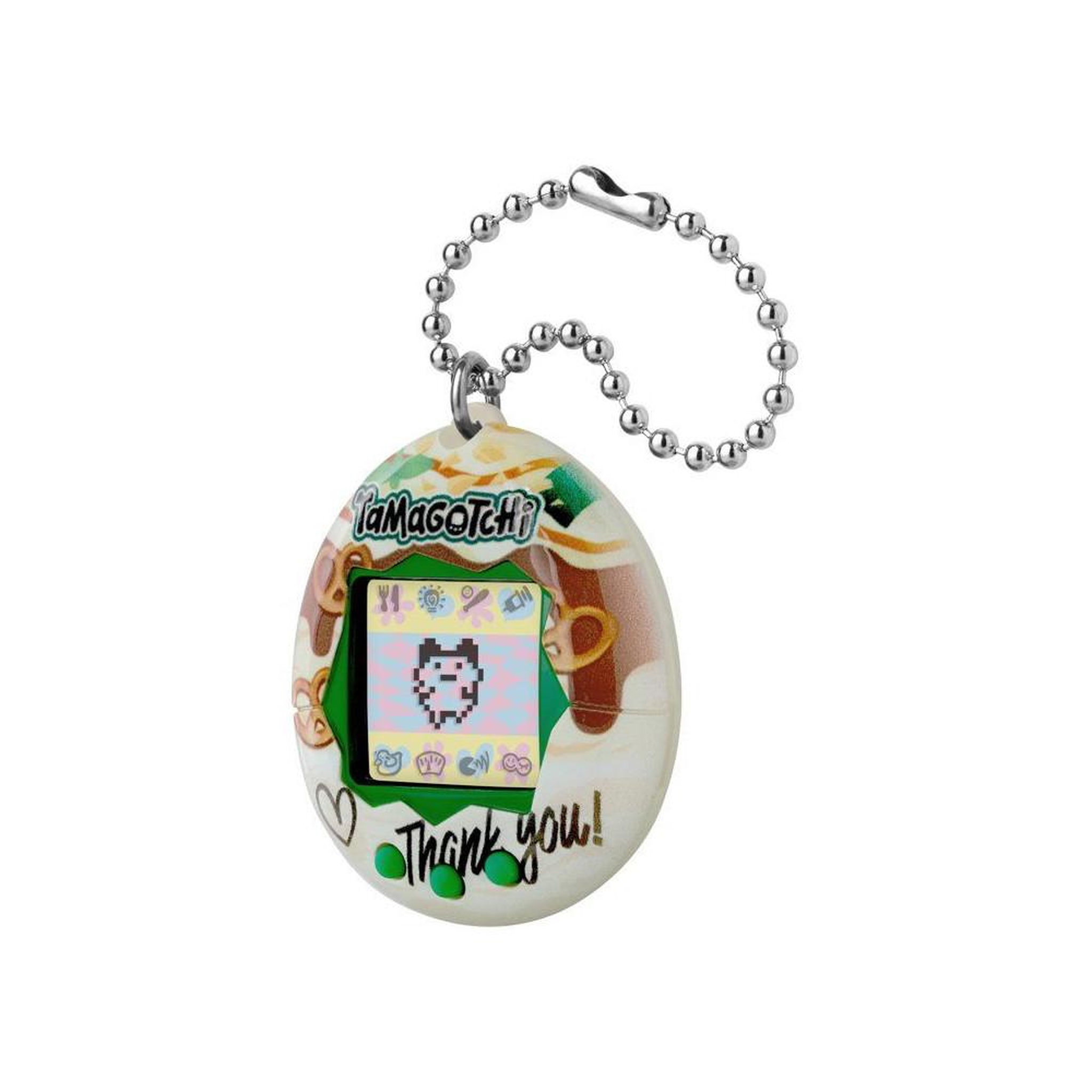 Voir la diapositive 2 : Tamagotchi GEN2 caramel nuts œuf porte-clés écran LCD couleur