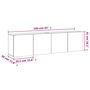 Voir la diapositive 6 : VIDAXL Meubles TV muraux 2 pcs noir 80x30x41 cm