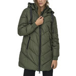 JACQUELINE DE YONG Doudoune Longue e Femme JDY Padded. Coloris disponibles : Vert