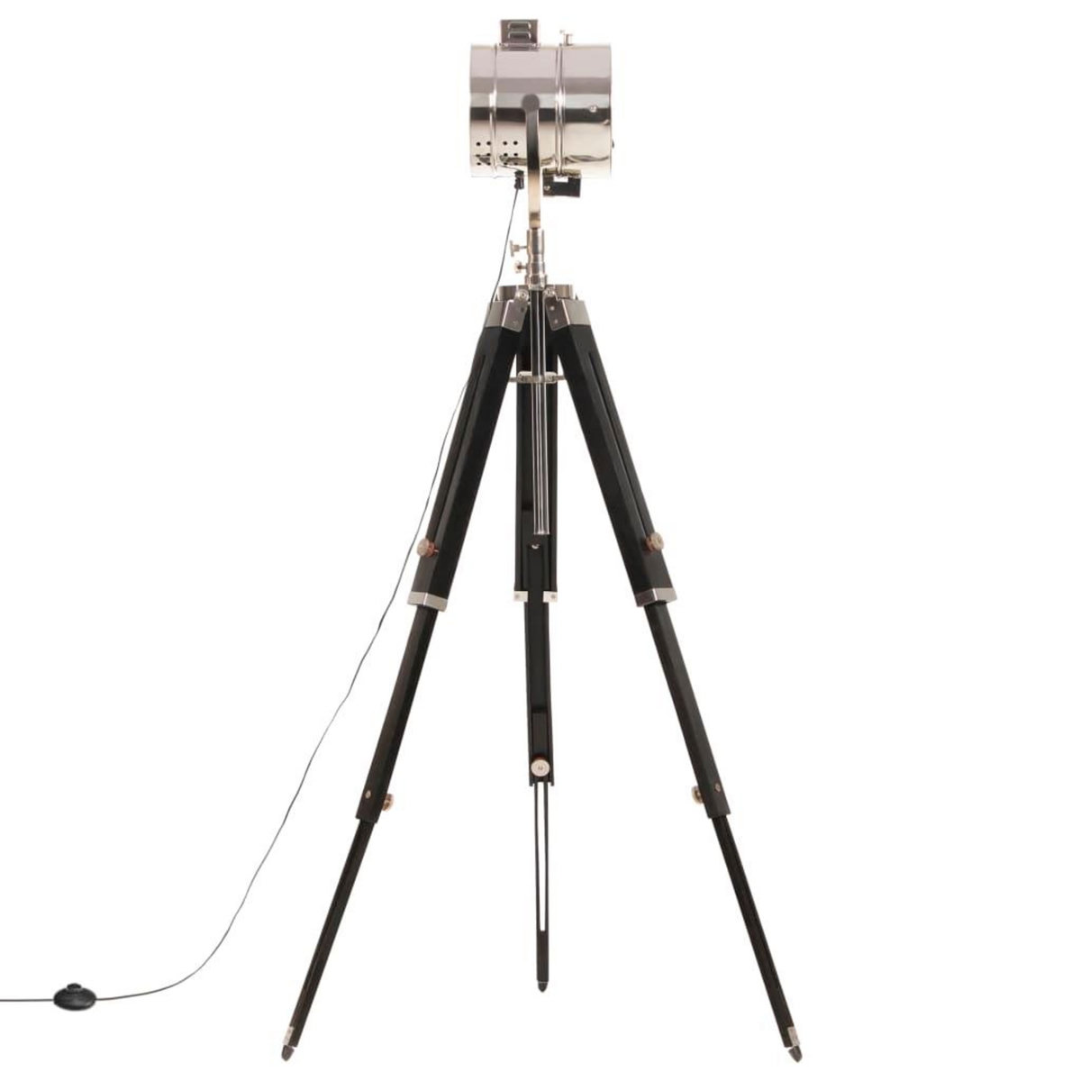 VIDAXL Lampadaire a trepied Bois de manguier massif 165 cm