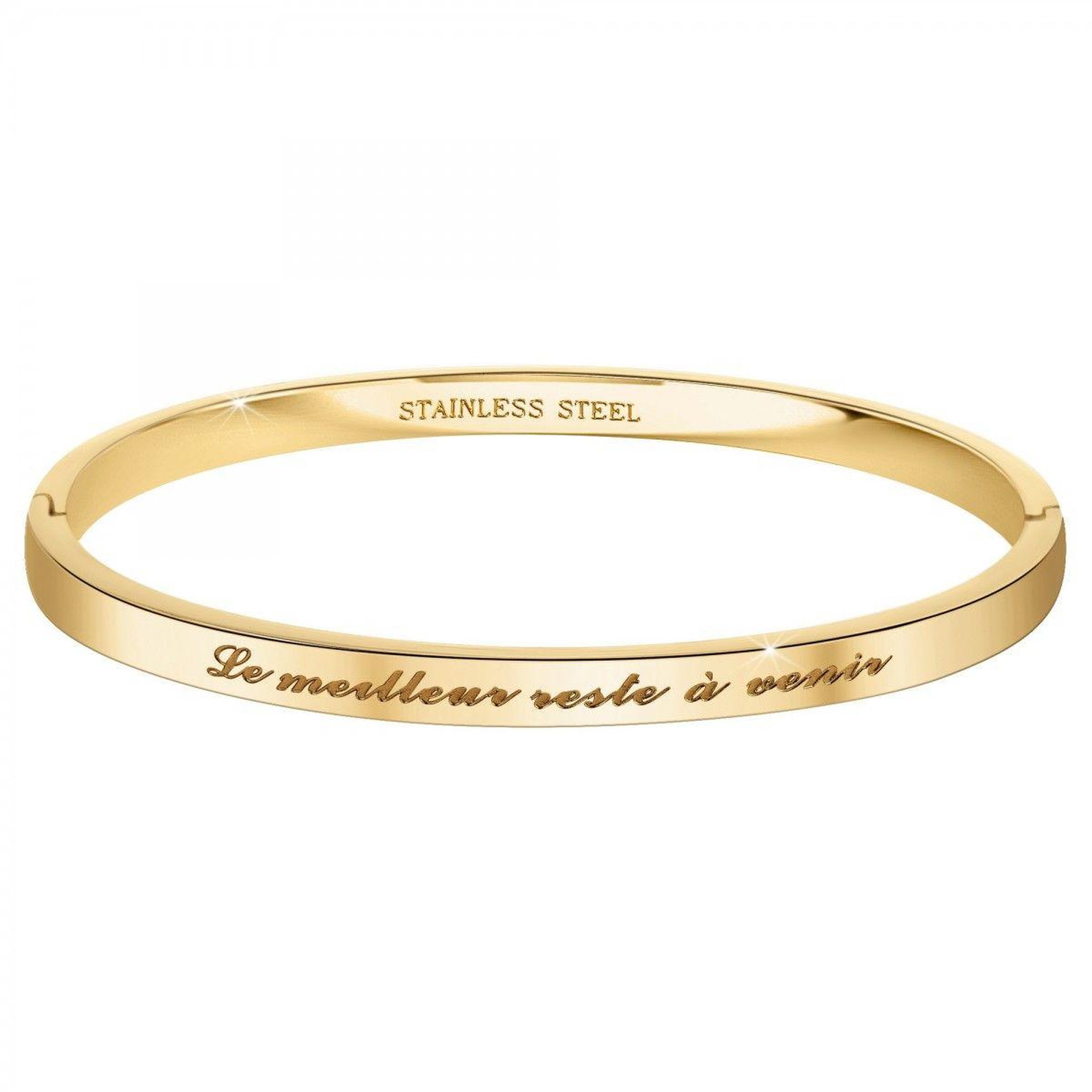 SC CRYSTAL Le meilleur reste à venir - Bracelet SC Crystal en Acier Finement doré