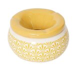 Paris Prix Cendrier Marocain Déco  Royal  8cm Blanc & Or