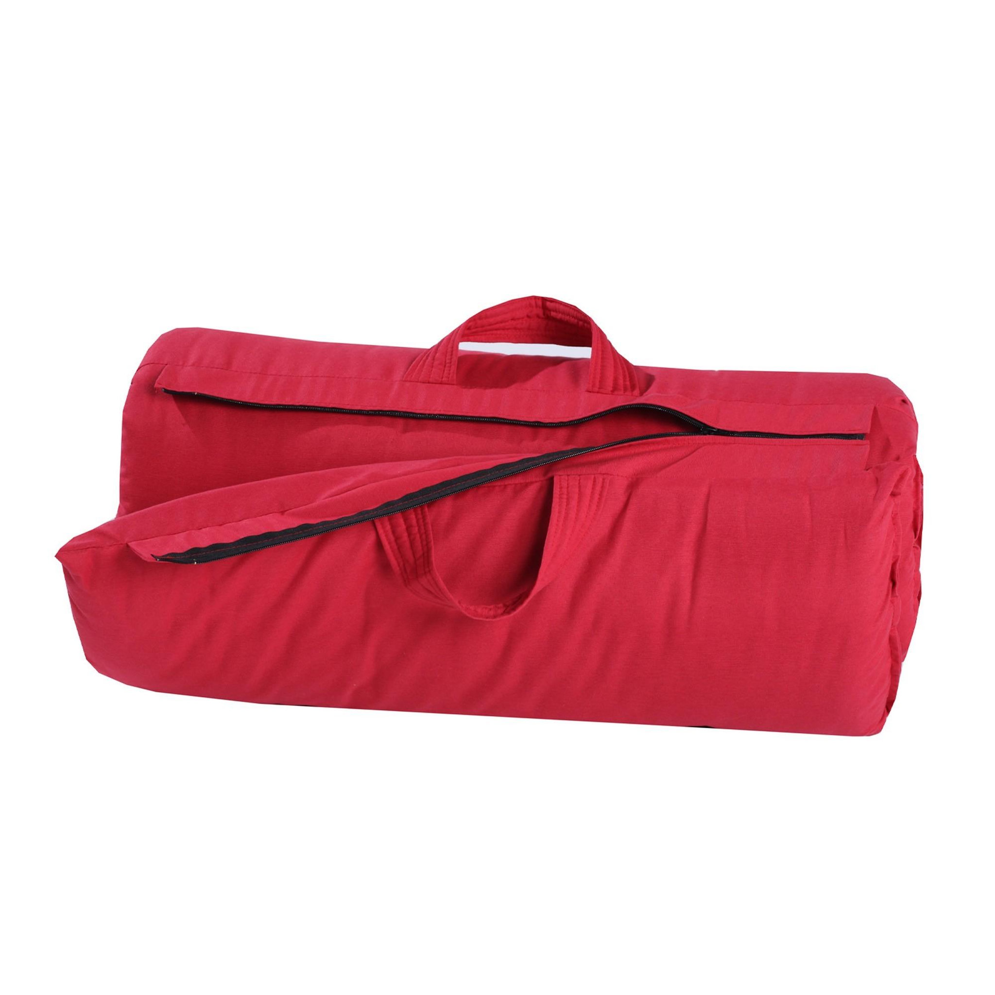 Voir la diapositive 2 : IDLITERIE Matelas futon coton voyage enroulable, compact et fait main