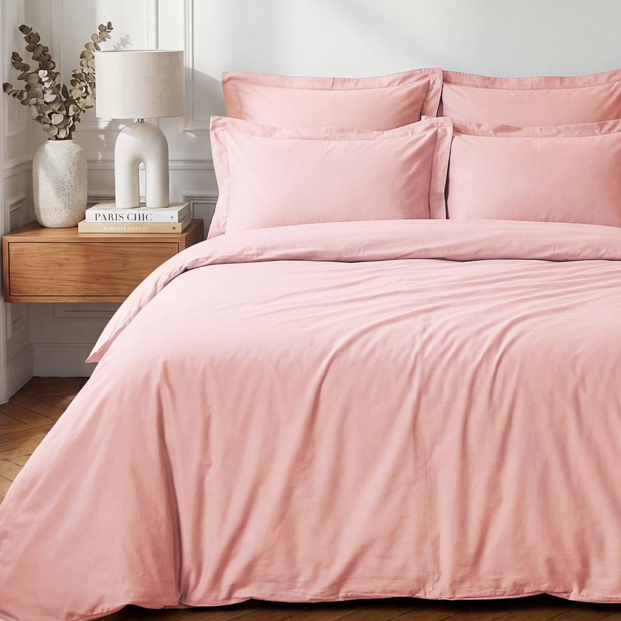 Voir la diapositive 2 : Sensei Maison Housse de couette en percale coton SOFT PERCALE