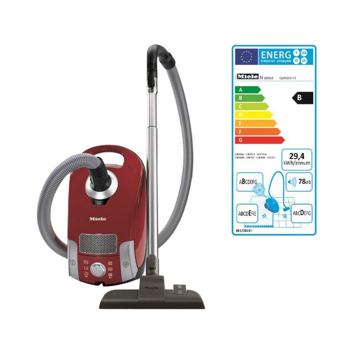 aspirateur traineau avec sac miele COMPACT C1 ECOLINE