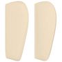 Voir la diapositive 4 : VIDAXL Tete de lit avec oreilles Creme 93x23x78/88 cm Tissu