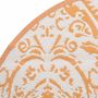Voir la diapositive 4 : VIDAXL Tapis d'exterieur ARAKIL orange et blanc Ø200 cm PP