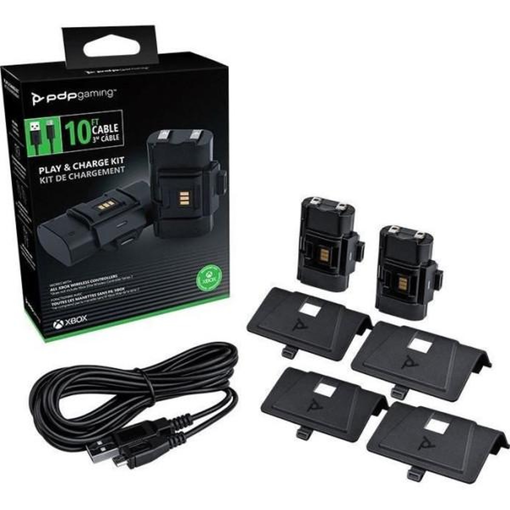 Voir la diapositive 6 : PDP Kit Play & Charge pour manette - PDP - Xbox One et Series X|S - Noir