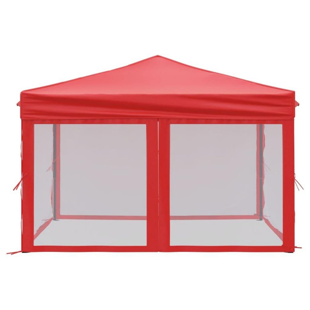 VIDAXL Tente de reception pliable avec parois Rouge 3x3 m