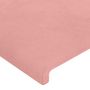 Voir la diapositive 5 : VIDAXL Tete de lit avec oreilles Rose 147x16x118/128 cm Velours