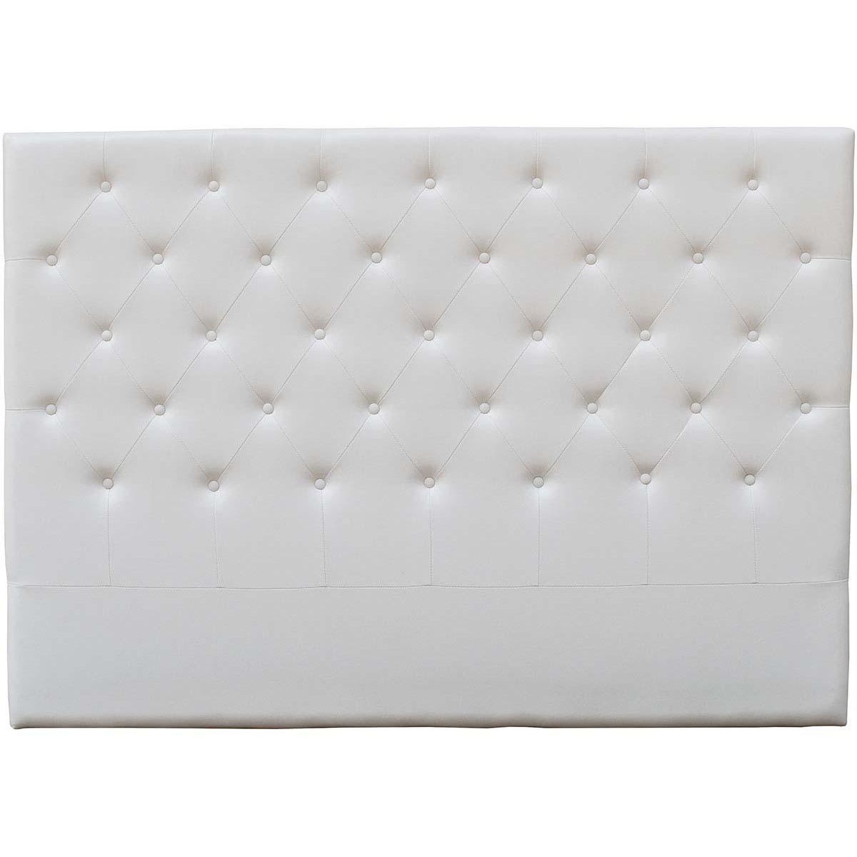 Habitat et Jardin Tête de lit capitonnée  Déco  - 149 cm - Blanc - En PVC