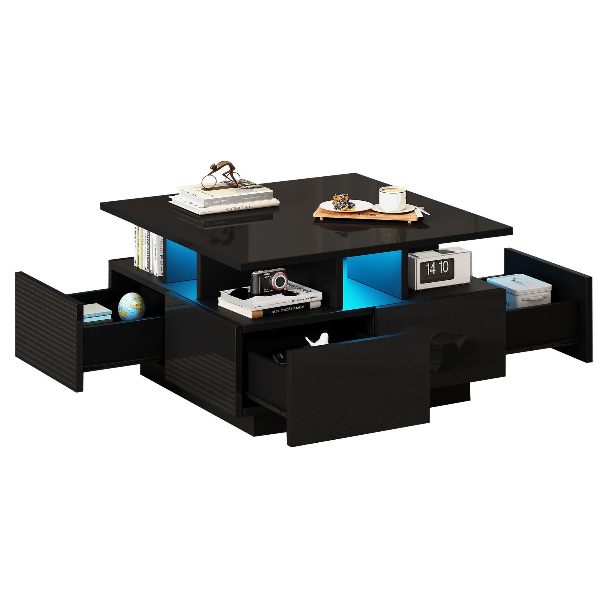 MERAX Table basse. Coloris disponibles : Noir, Blanc