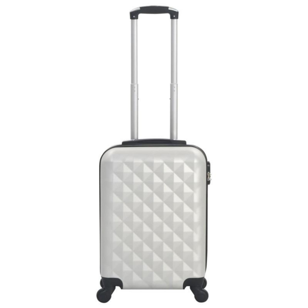 VIDAXL Valise rigide Argenté brillant ABS