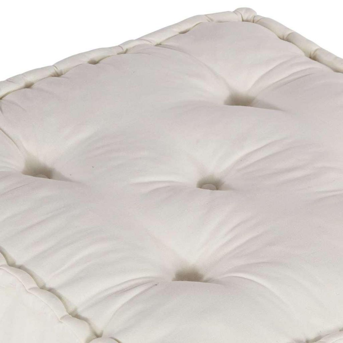 VIDAXL Pouf modulaire creme 70x70x36 tissu