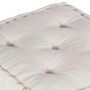 Voir la diapositive 5 : VIDAXL Pouf modulaire creme 70x70x36 tissu