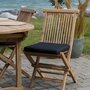 HOUSE NORDIC Table de jardin 120 cm + 2 chaises en teck