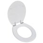 Voir la diapositive 2 : VIDAXL Siege de toilette et couvercle a fermeture douce 2pcs MDF Blanc