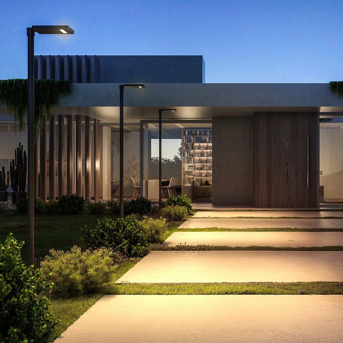 Lumisky Spot solaire LINK ME Noir Aluminium H2,5m