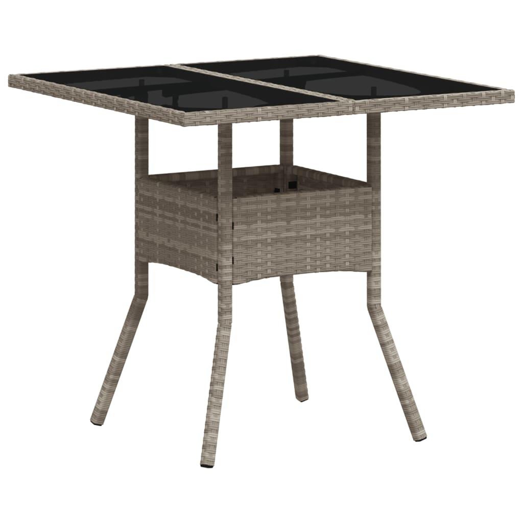 Voir la diapositive 4 : VIDAXL Ensemble a manger de jardin avec coussins 5 pcs rotin et verre