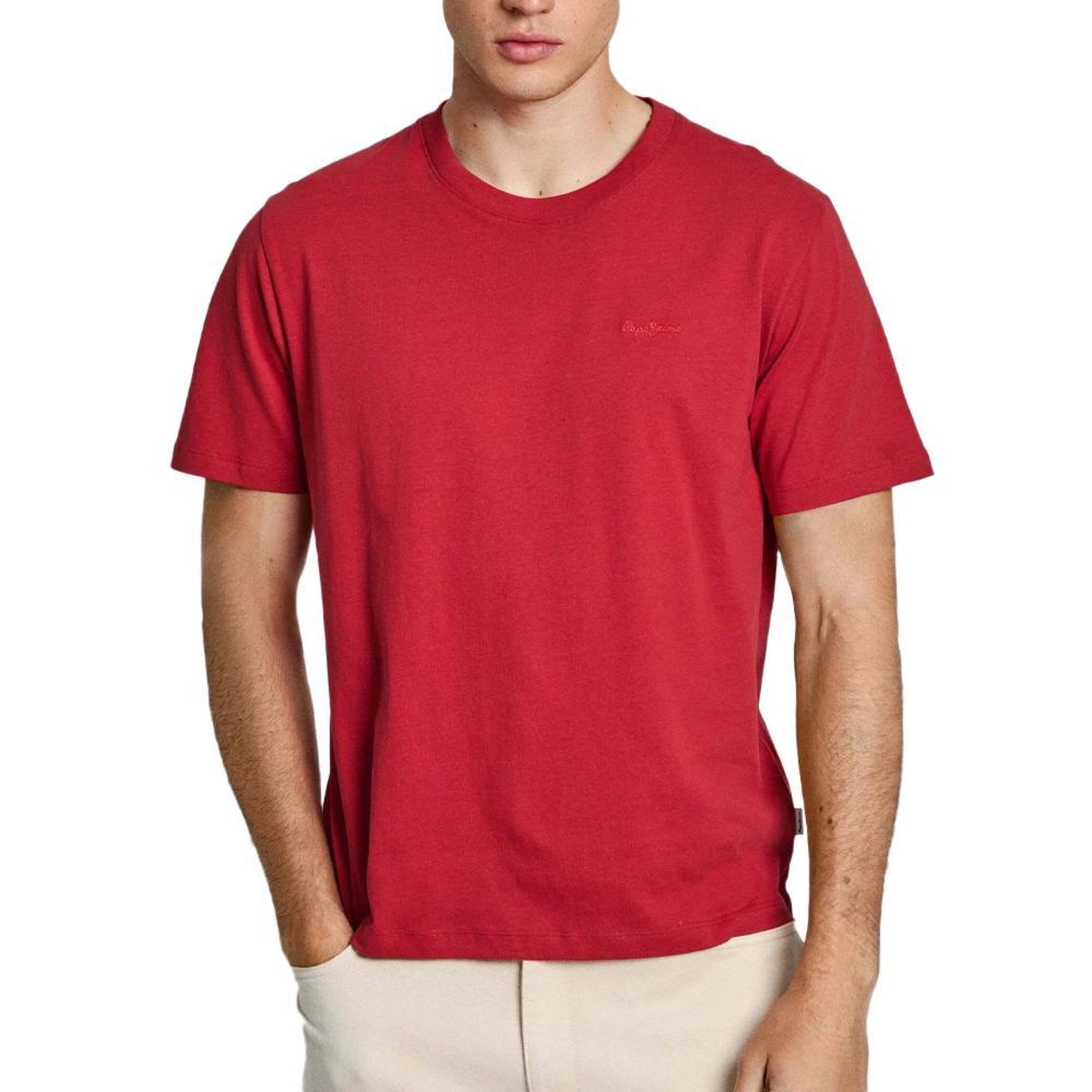 Pepe Jeans T shirt  Homme Pepe jeans Connor. Coloris disponibles : Rouge