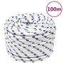 Voir la diapositive 1 : VIDAXL Corde de bateau Blanc 12 mm 100 m Polypropylene