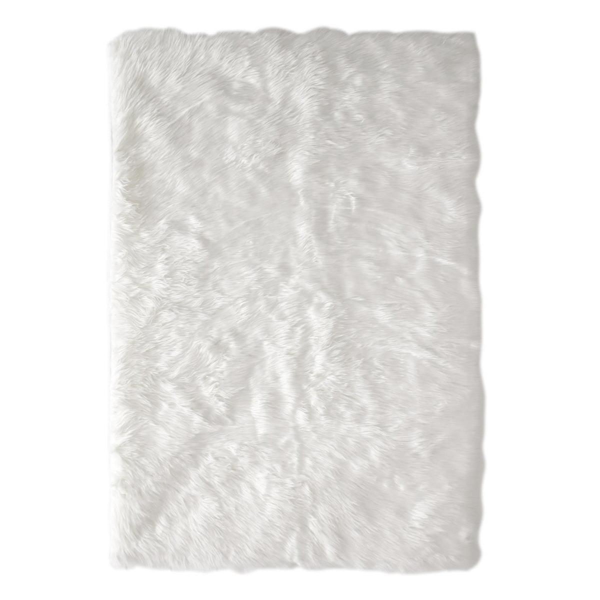 The Home Deco Factory Tapis imitation fourrure  hijak  115x170cm écru