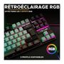Voir la diapositive 2 : THE G-LAB Clavier Gamer - The G-Lab - KEYZ CAESIUM - RGB - Gris & Noir - TKL