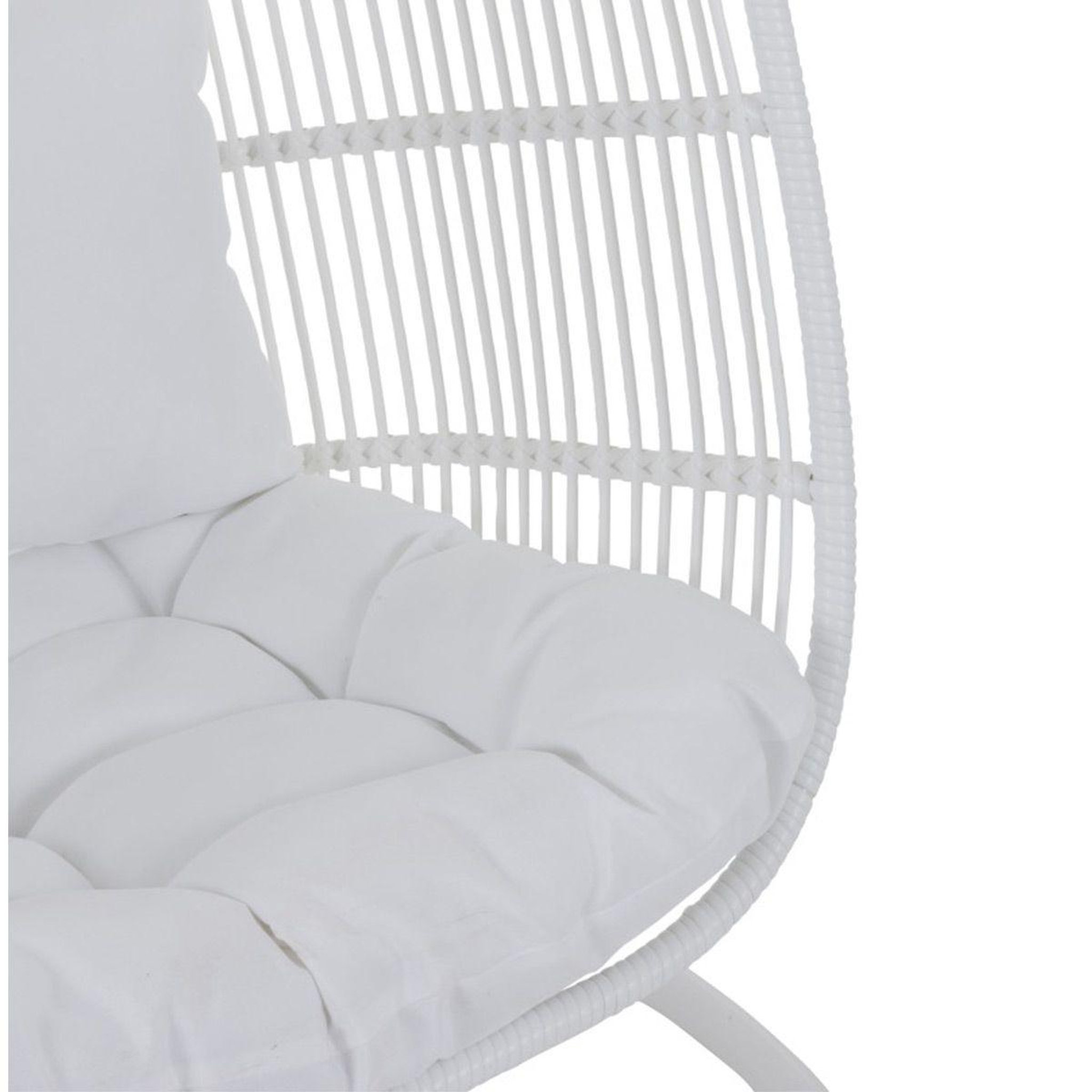Voir la diapositive 6 : J-LINE Fauteuil suspendu ovale  aciera  193cm blanc