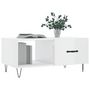 Voir la diapositive 3 : VIDAXL Table basse Blanc brillant 90x50x40 cm Bois d'ingenierie