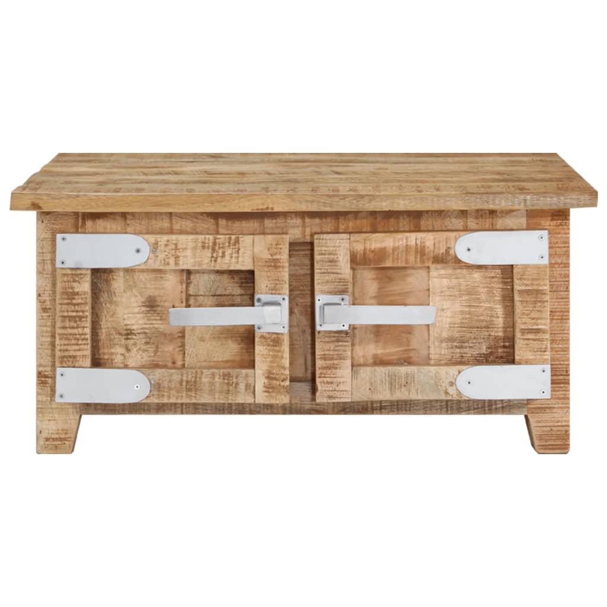 Voir la diapositive 2 : VIDAXL Table basse 67x67x30 cm Bois de manguier massif