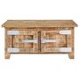 Voir la diapositive 2 : VIDAXL Table basse 67x67x30 cm Bois de manguier massif