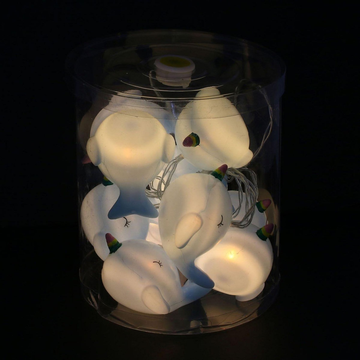 Hello Kids Guirlande lumineuse enfant Baleine - L. 165 cm - Bleu