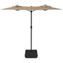 Voir la diapositive 4 : VIDAXL Parasol de jardin a double tete taupe 316x240 cm