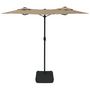 Voir la diapositive 4 : VIDAXL Parasol de jardin a double tete taupe 316x240 cm