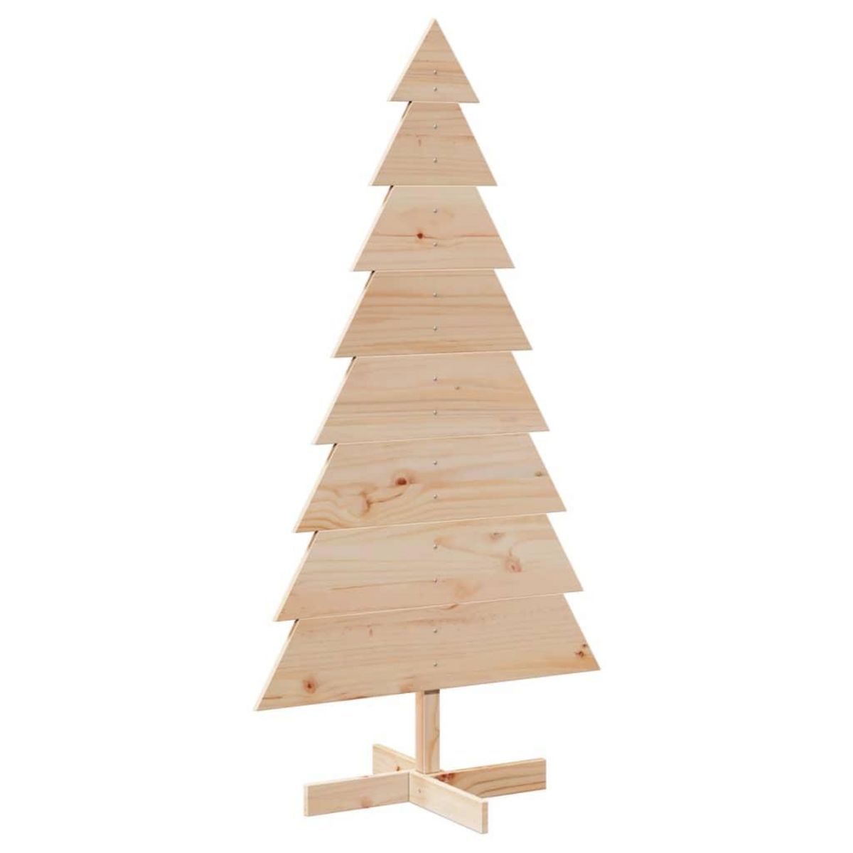 VIDAXL Arbre de Noël en bois pour decoration 150 cm bois massif de pin