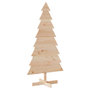 Voir la diapositive 2 : VIDAXL Arbre de Noël en bois pour decoration 150 cm bois massif de pin