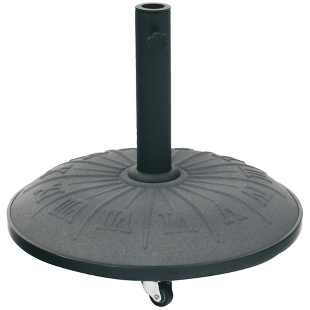 HESPERIDE Pied de parasol Cadran - Béton - 25 Kg - Gris