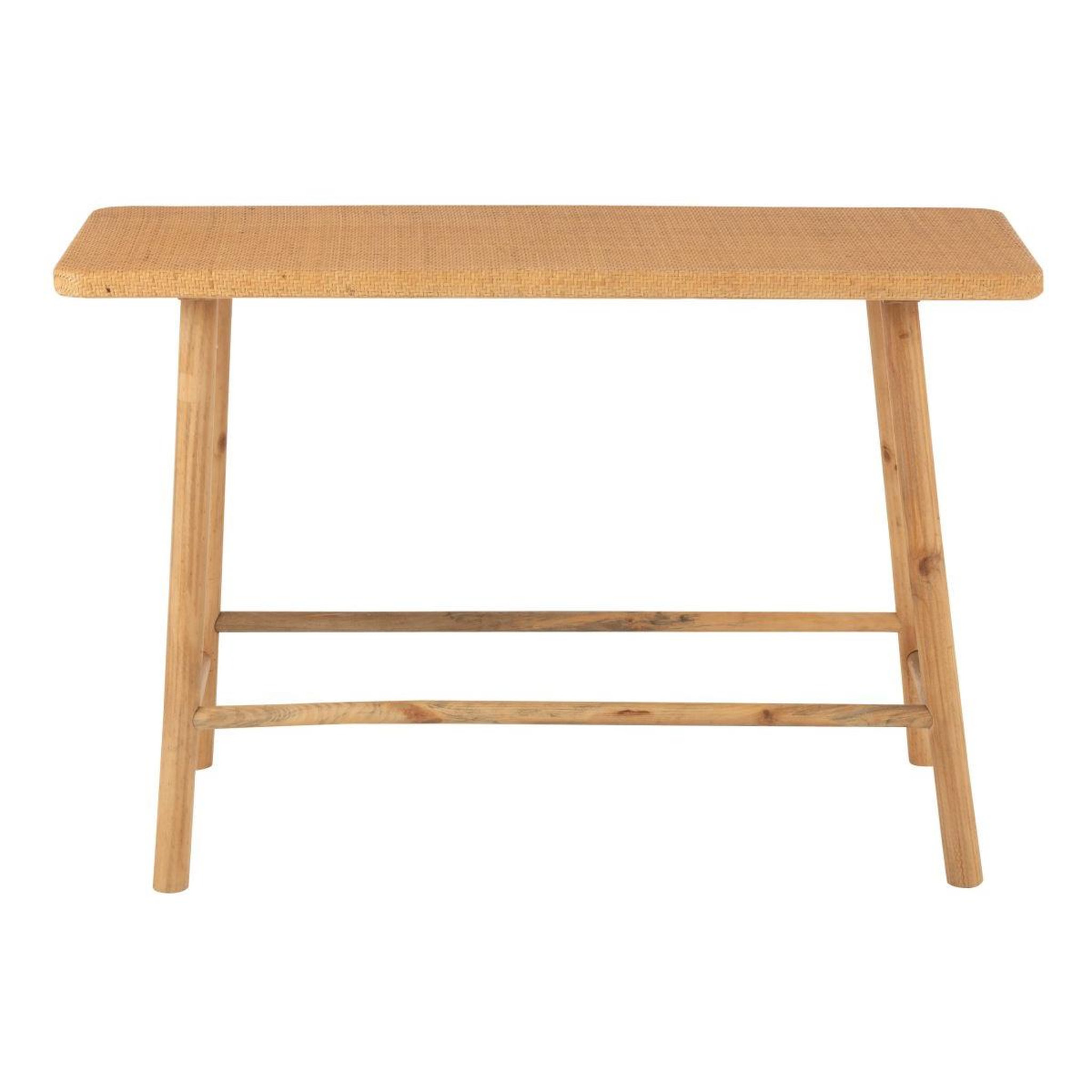 Voir la diapositive 3 : J-LINE Console cannage en rotin  malinda  120cm naturel