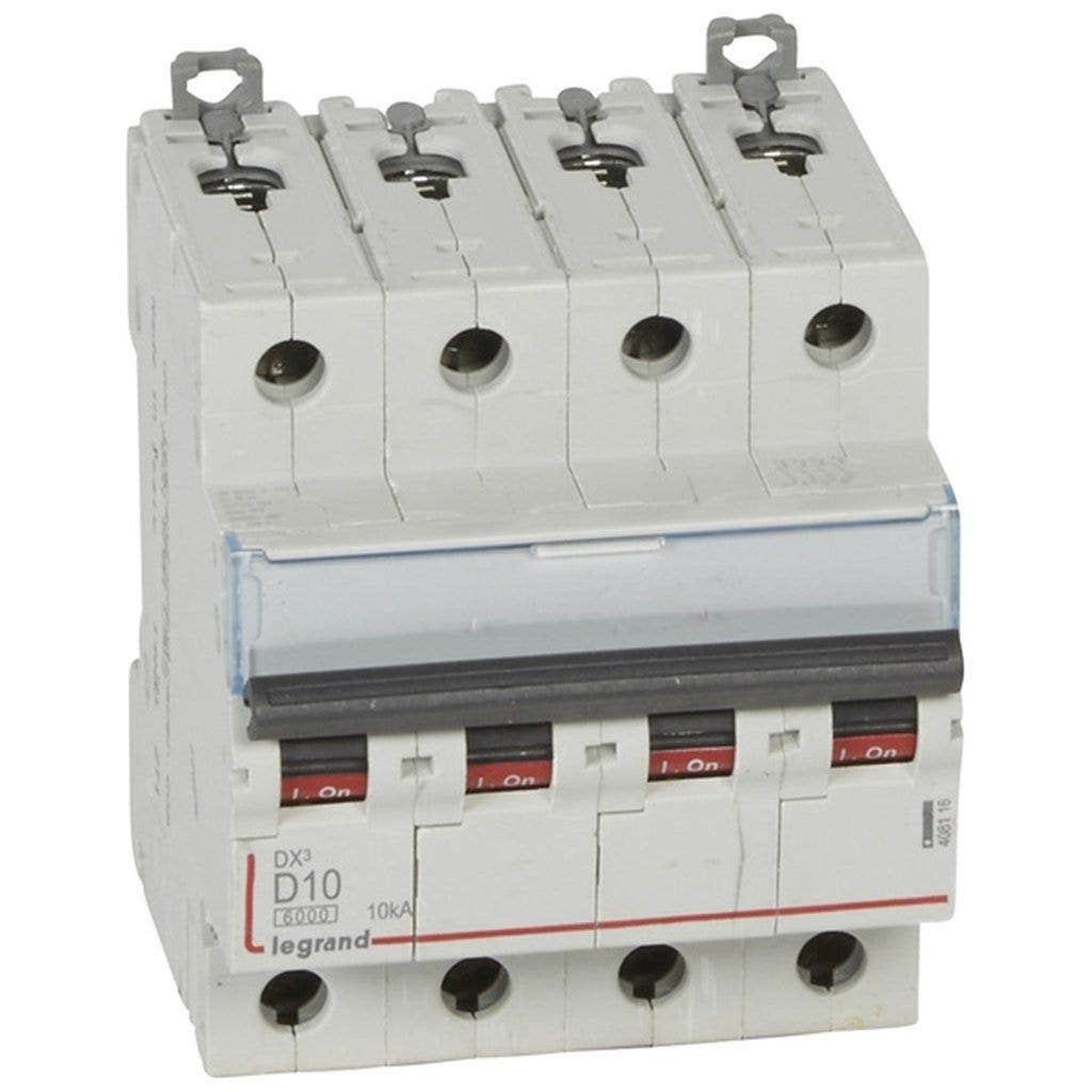 Legrand Disjoncteur dx³ 4p - courbe d - 10 ka